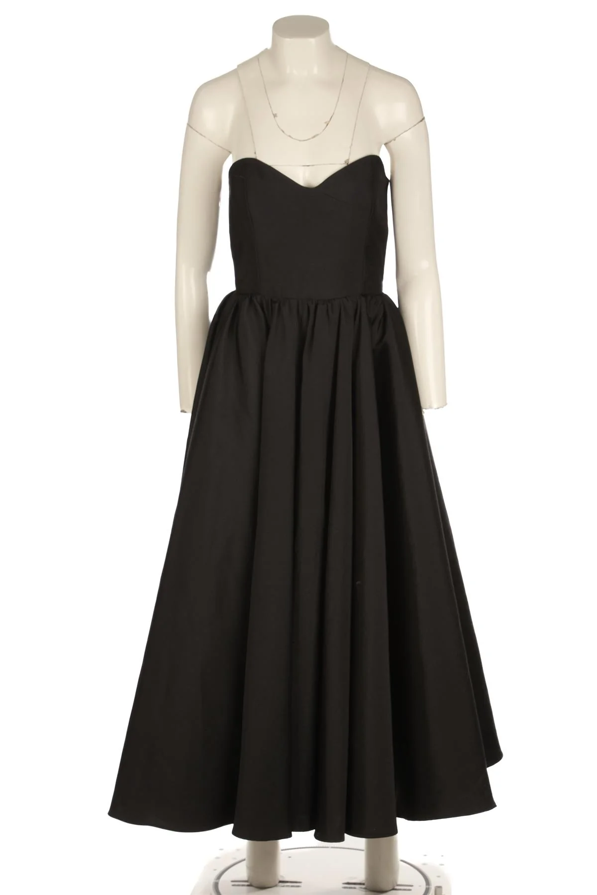 THE NEW ARRIVALS ILKYAZ OZEL BLACK WOVEN MAXI DRESS FR 36 UK 8 - Image 2