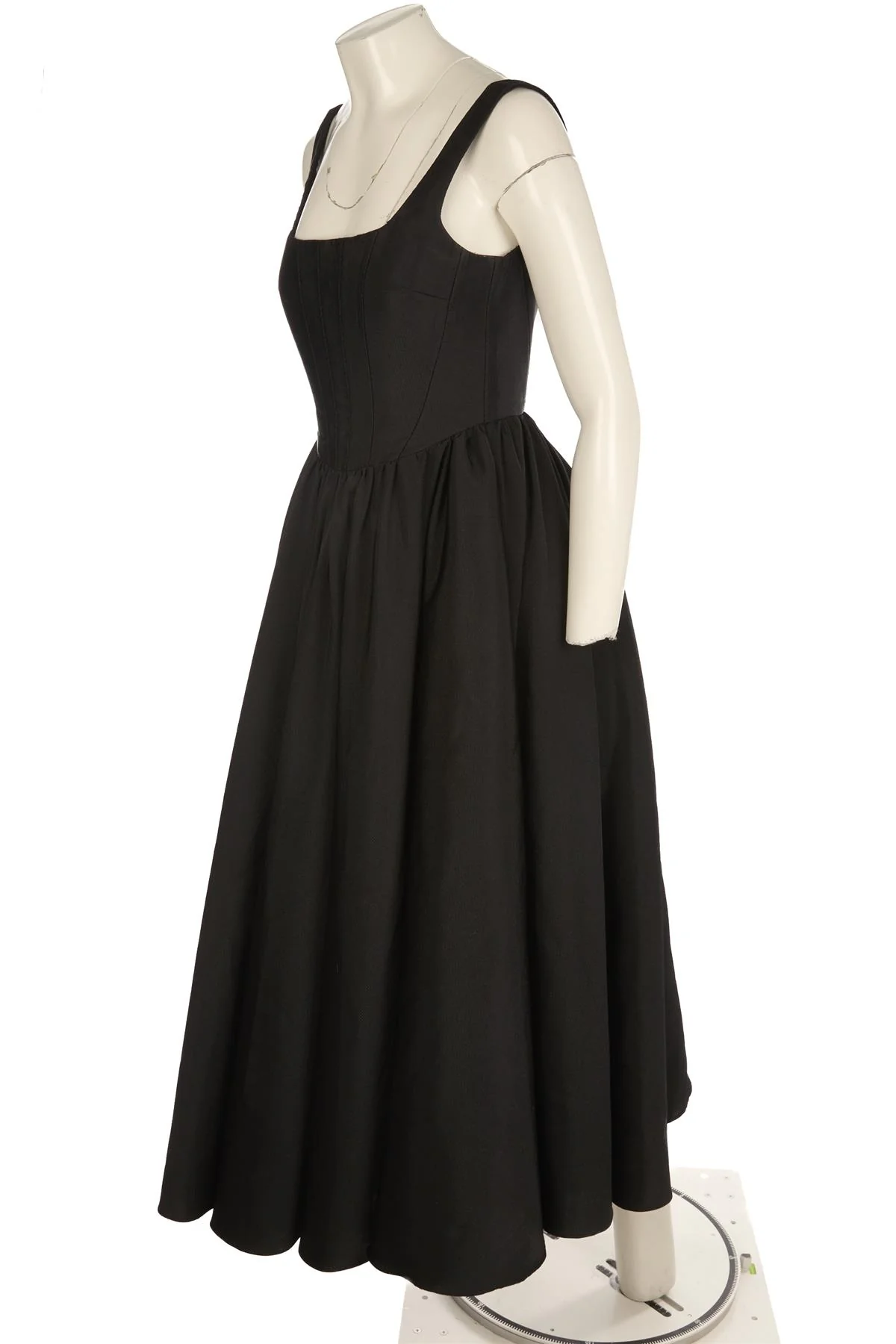 THE NEW ARRIVALS ILKYAZ OZEL BLACK WOVEN MAXI DRESS FR 36 UK 8 - Image 3