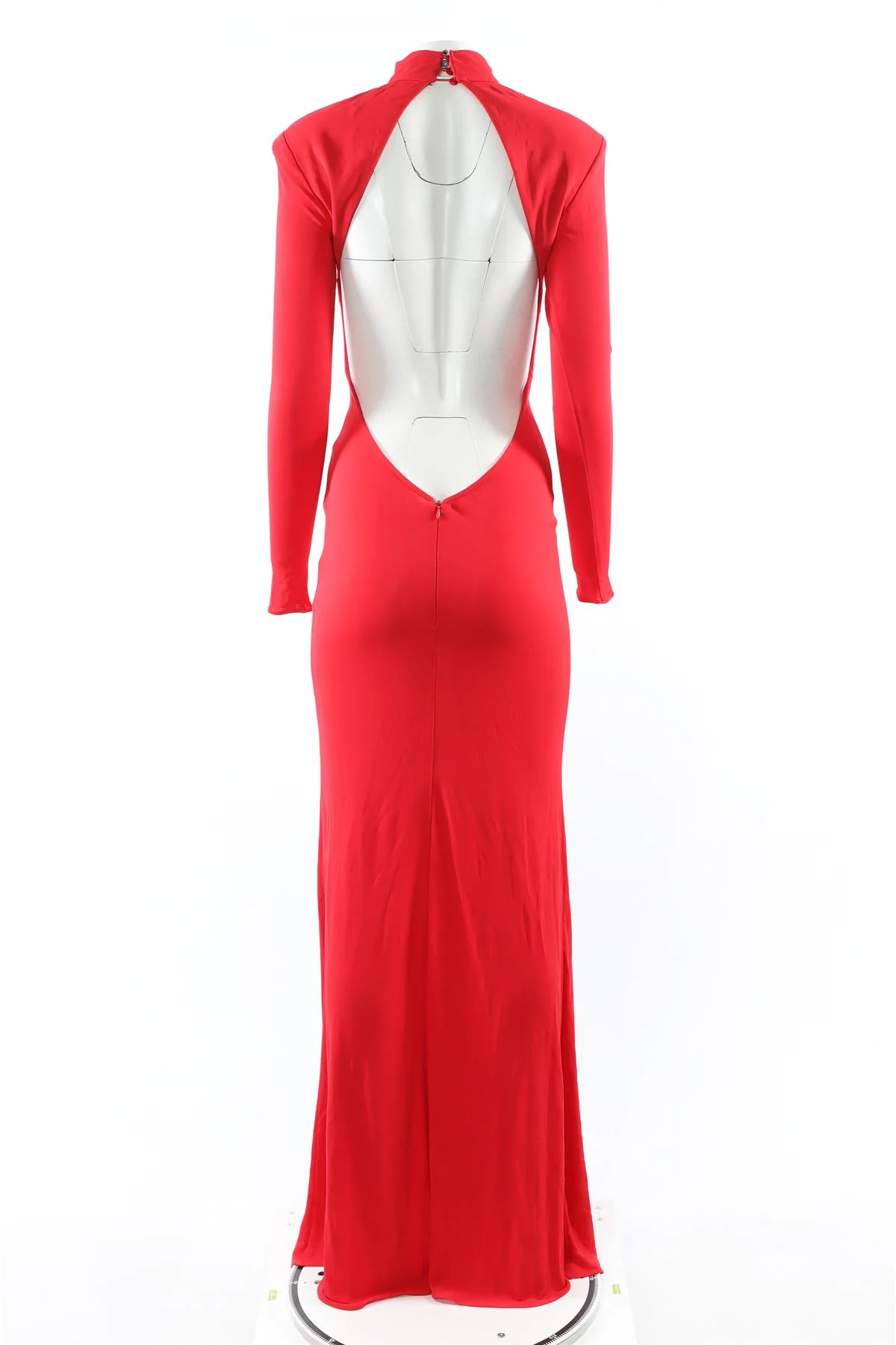 THE NEW ARRIVALS ILKYAZ OZEL RED JERSEY MAXI DRESS IT 36 UK 4 - Image 5