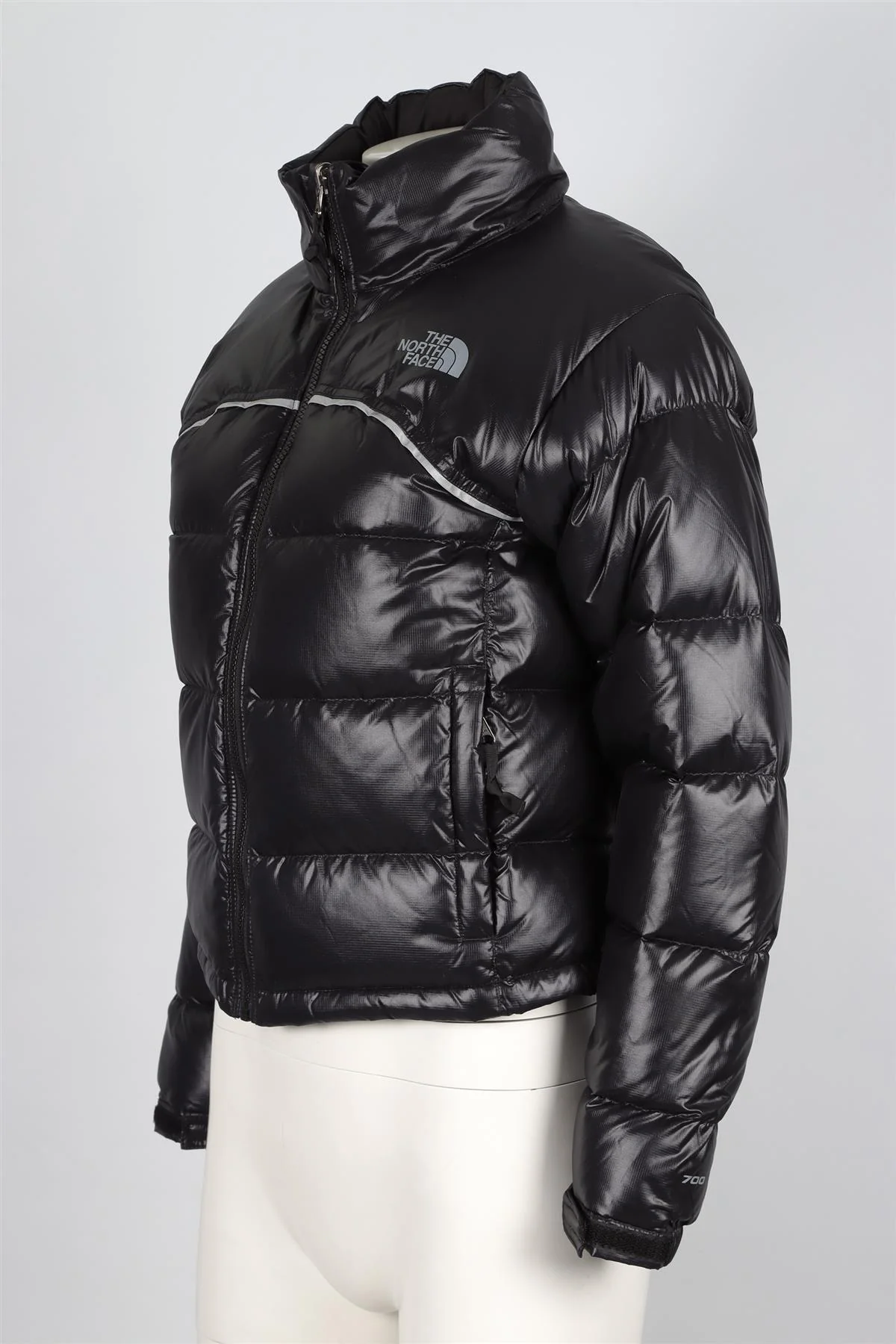 THE NORTH FACE BLACK PADDED DOWN JACKET SMALL - Image 3