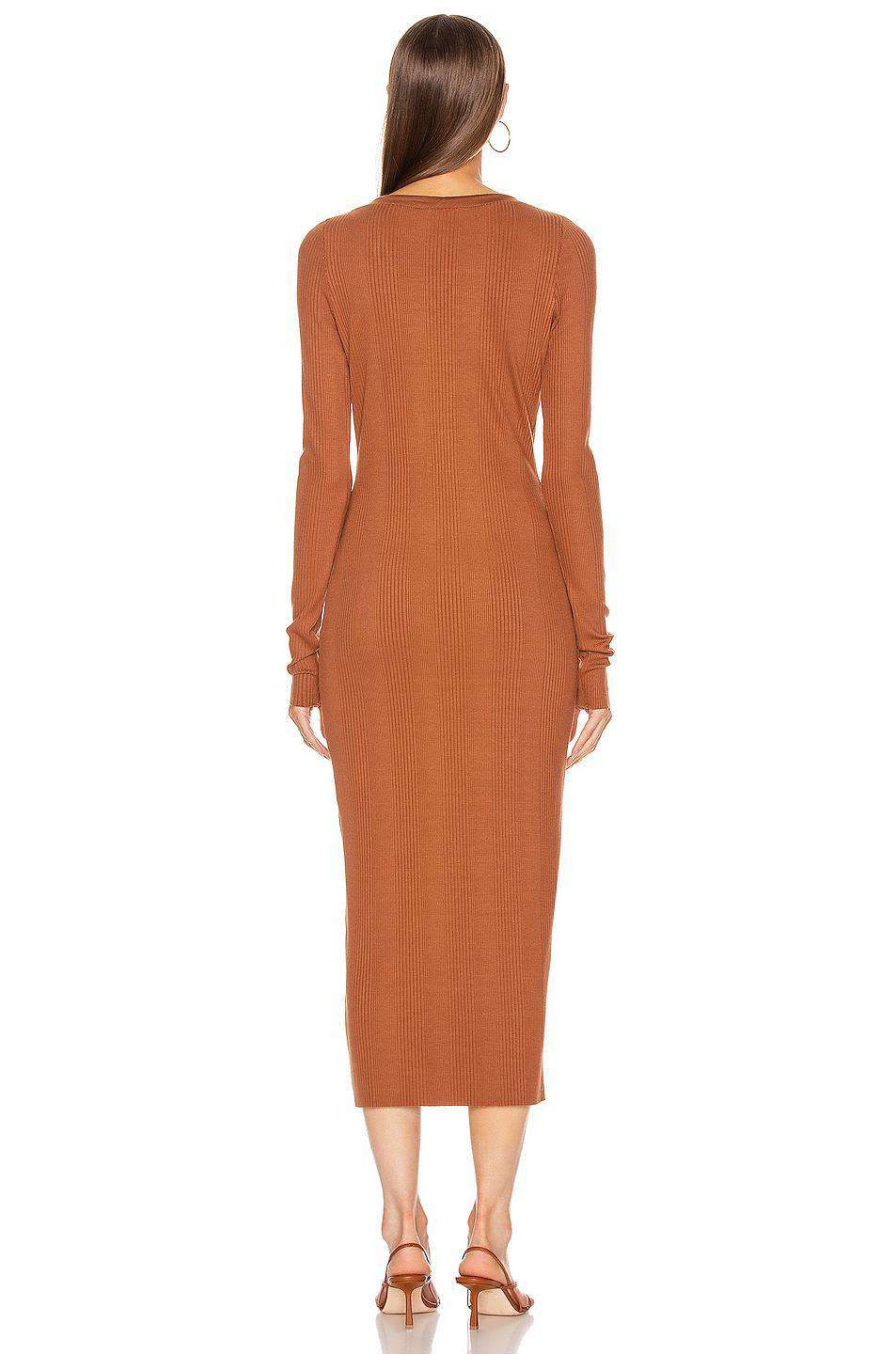 THE RANGE DIVISION RIBBED KNIT MIDI DRESS MEDIUM - Image 2
