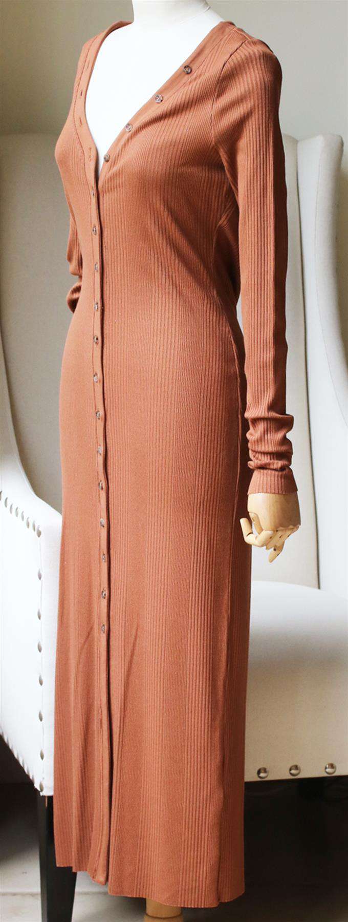 THE RANGE DIVISION RIBBED KNIT MIDI DRESS MEDIUM - Image 4