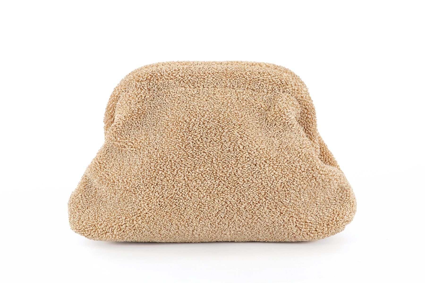 THE ROW BEIGE MIRA RAFFIA CLUTCH - Image 2