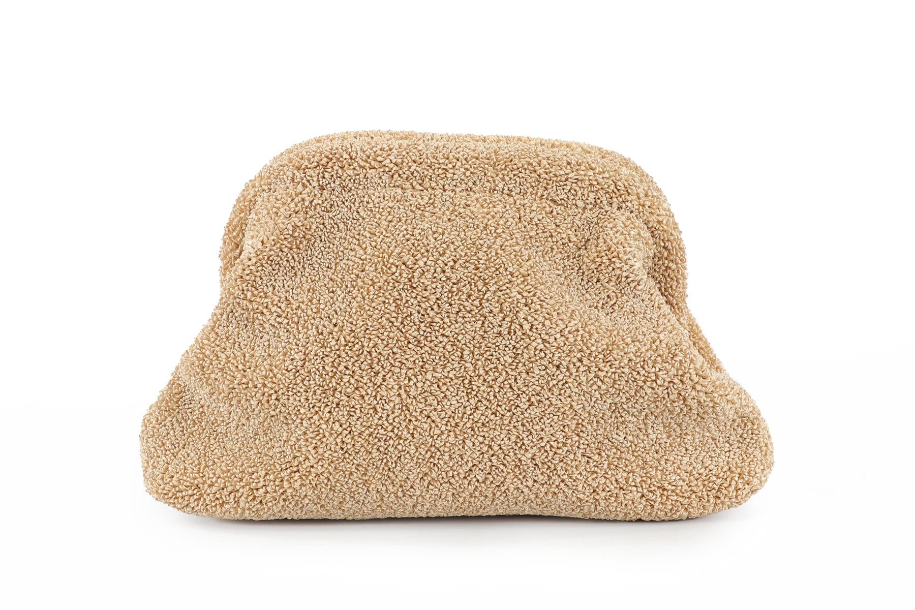 THE ROW BEIGE MIRA RAFFIA CLUTCH - Image 6