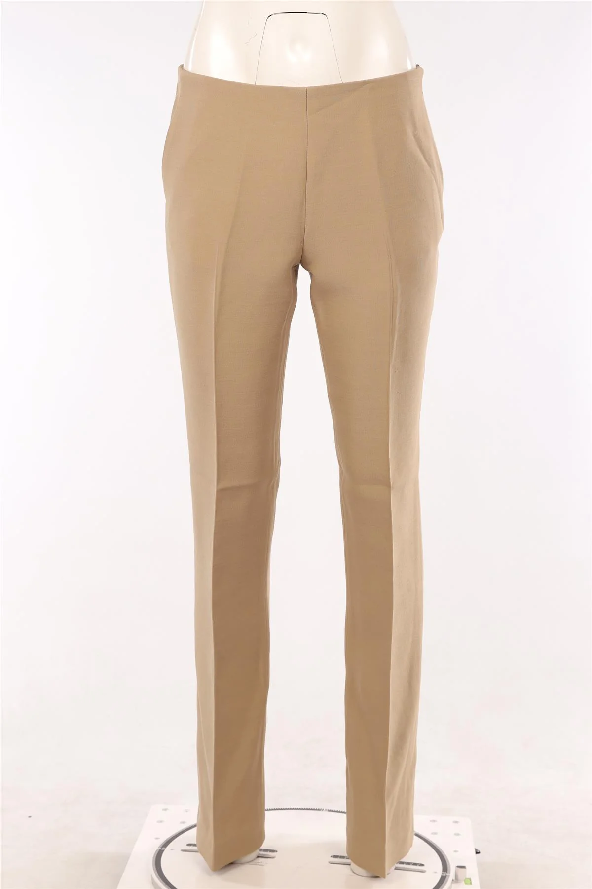 THE ROW BEIGE WOOL STRAIGHT LEG PANTS US 6 UK 10 - Image 2