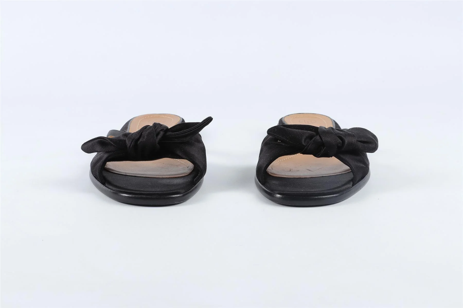 THE ROW BLACK APRIL SATIN SANDALS EU 39 UK 6 US 9 - Image 3