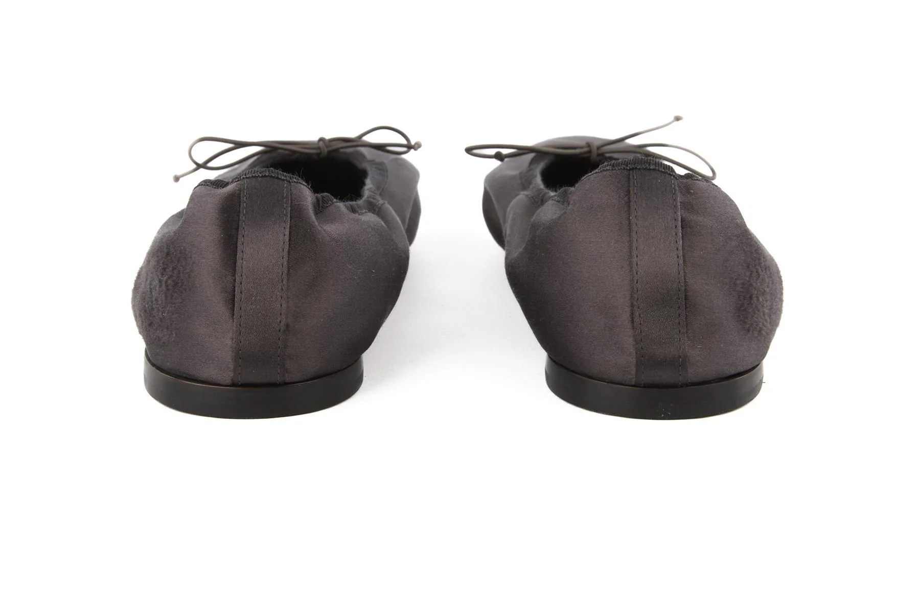 THE ROW BLACK AWAR SATIN BALLET FLATS EU 38 UK 5 US 8 - Image 5