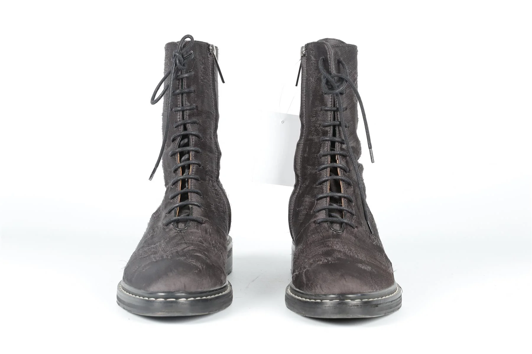 THE ROW BLACK FARA SATIN BOOTS EU 38.5 UK 5.5 US 8.5 - Image 3