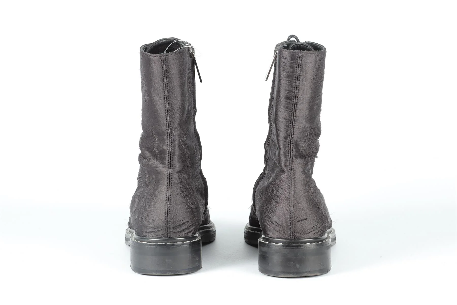 THE ROW BLACK FARA SATIN BOOTS EU 38.5 UK 5.5 US 8.5 - Image 5