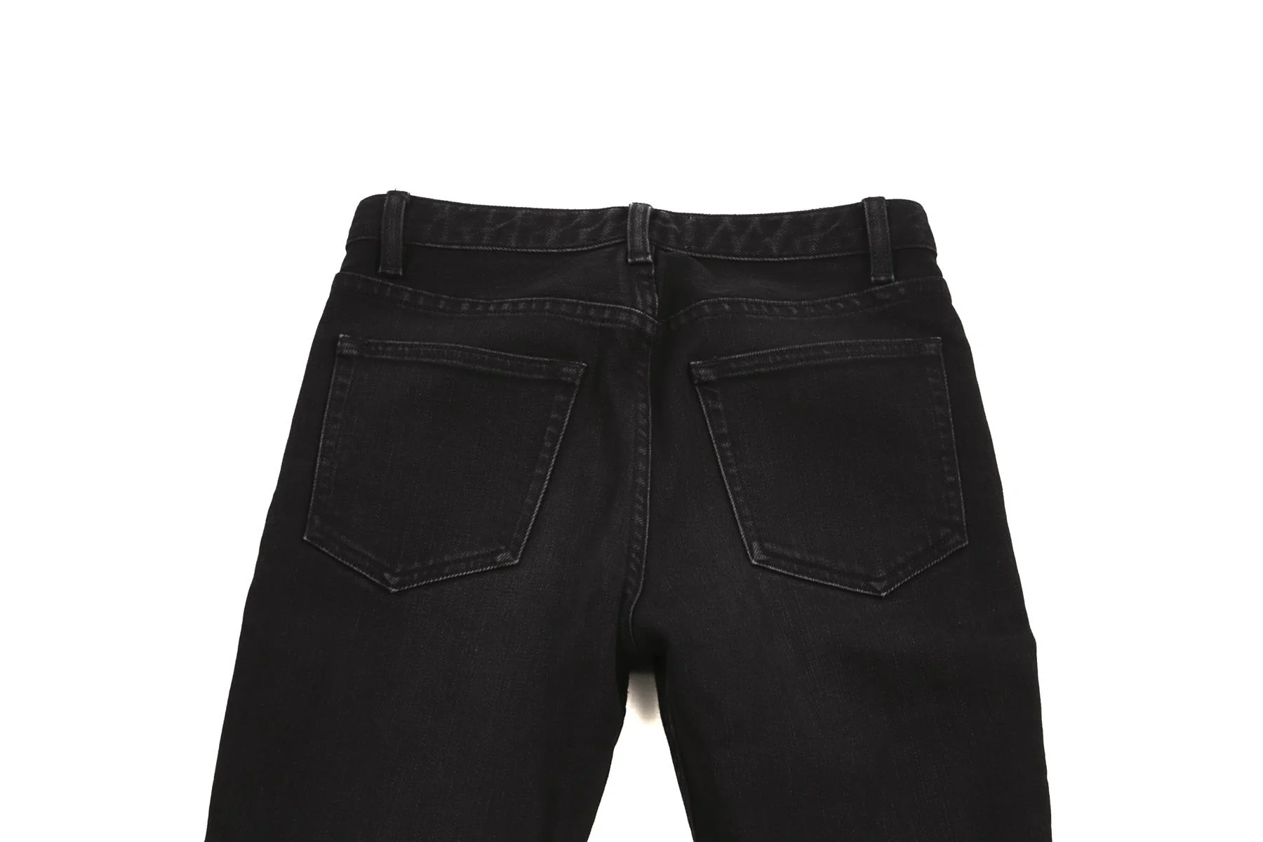 THE ROW BLACK HIGH RISE BOOTCUT JEANS US 0 UK 4 - Image 5