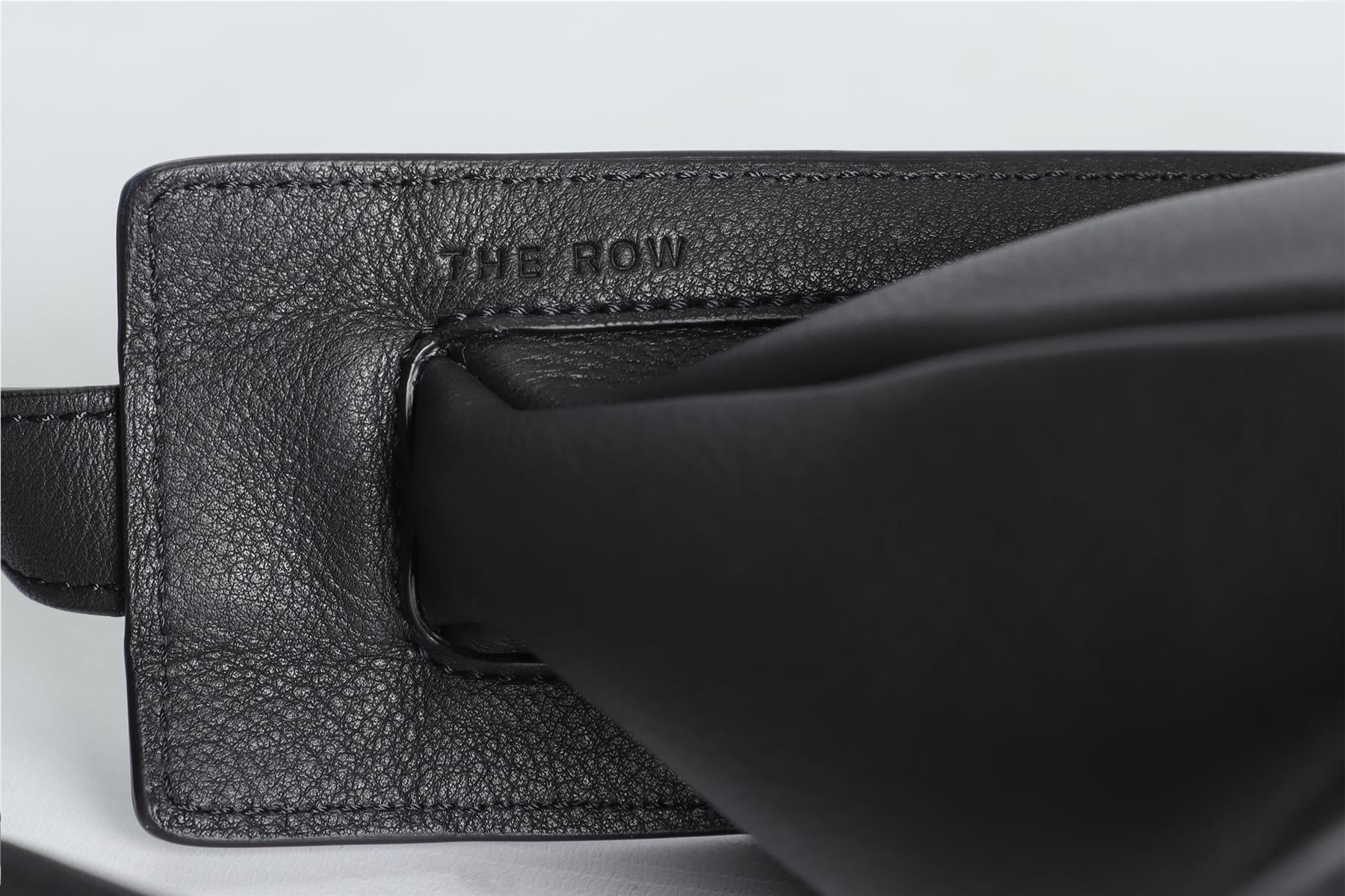 THE ROW BLACK SLOUCHY BANANA SMALL LEATHER SHOULDER BAG - Image 10