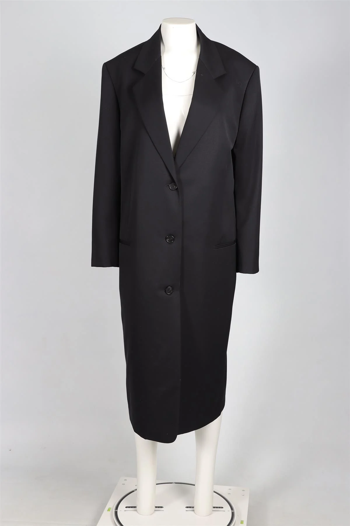 THE ROW BLACK WOOL COAT MEDIUM - Image 2