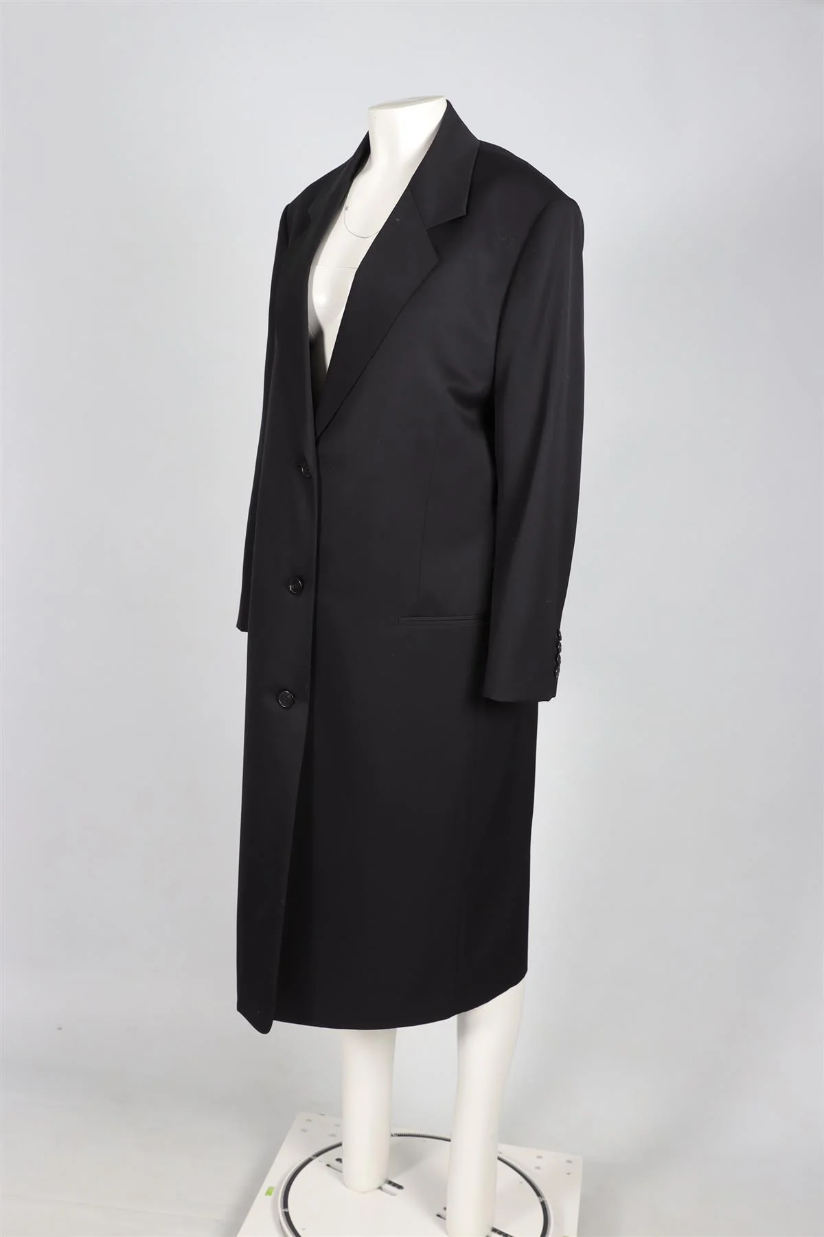 THE ROW BLACK WOOL COAT MEDIUM - Image 3