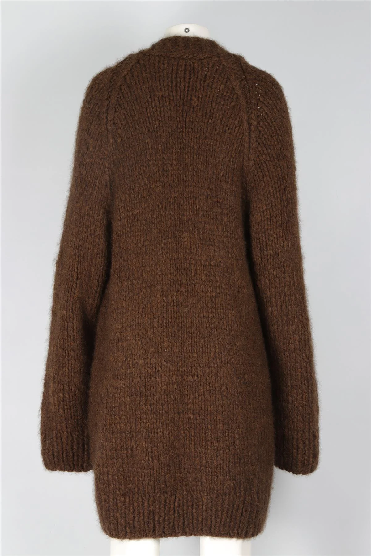 THE ROW BROWN CASHMERE CARDIGAN XSMALL - Image 4