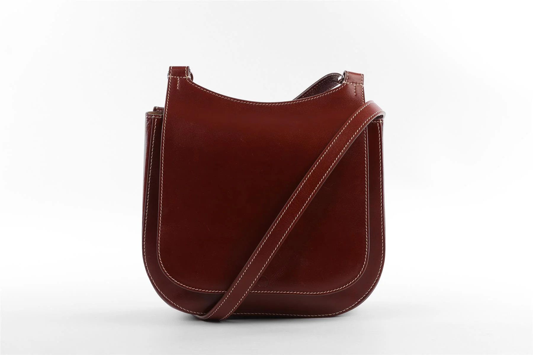 THE ROW BROWN HUNTING 9 LEATHER SHOULDER BAG - Image 2