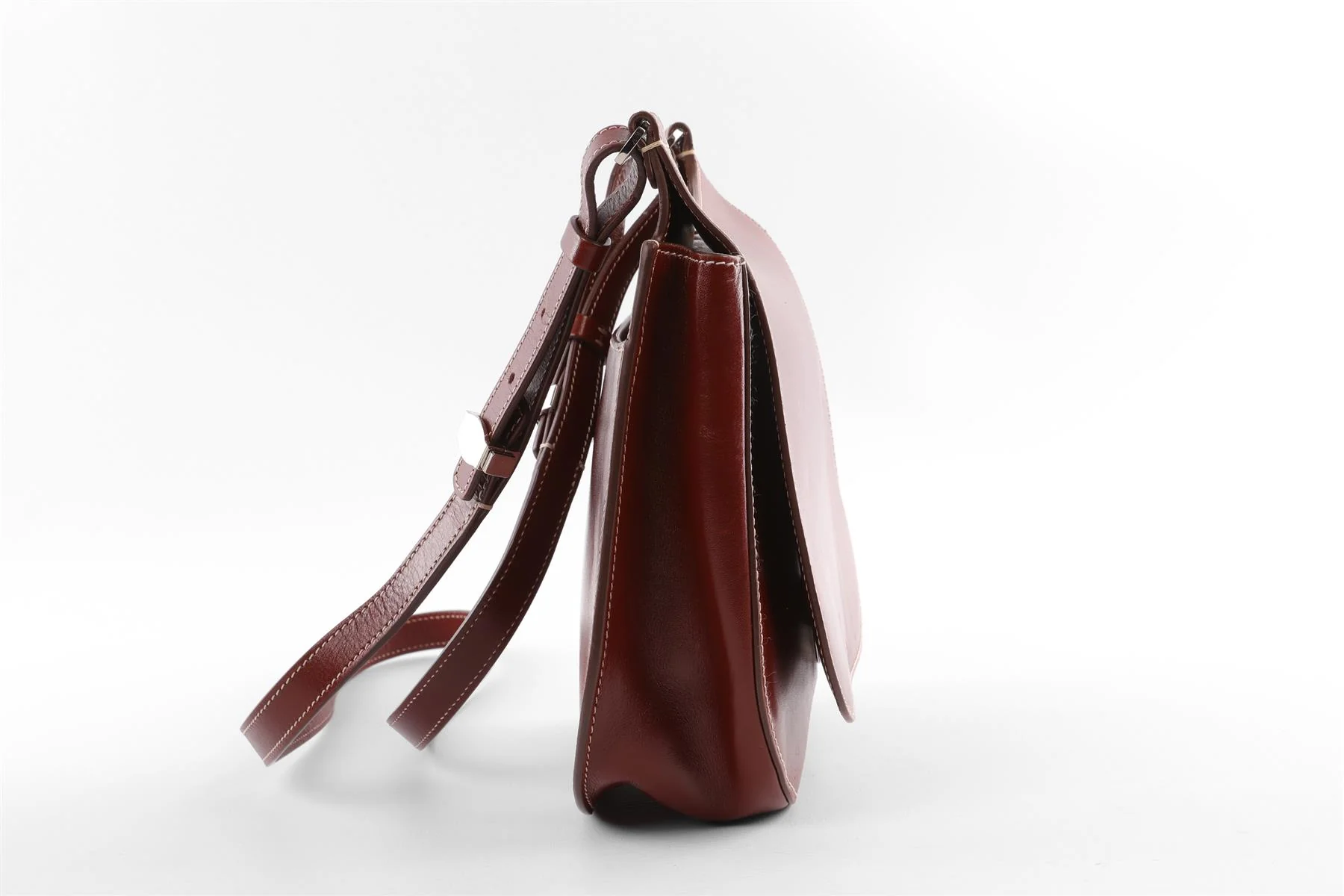 THE ROW BROWN HUNTING 9 LEATHER SHOULDER BAG - Image 5