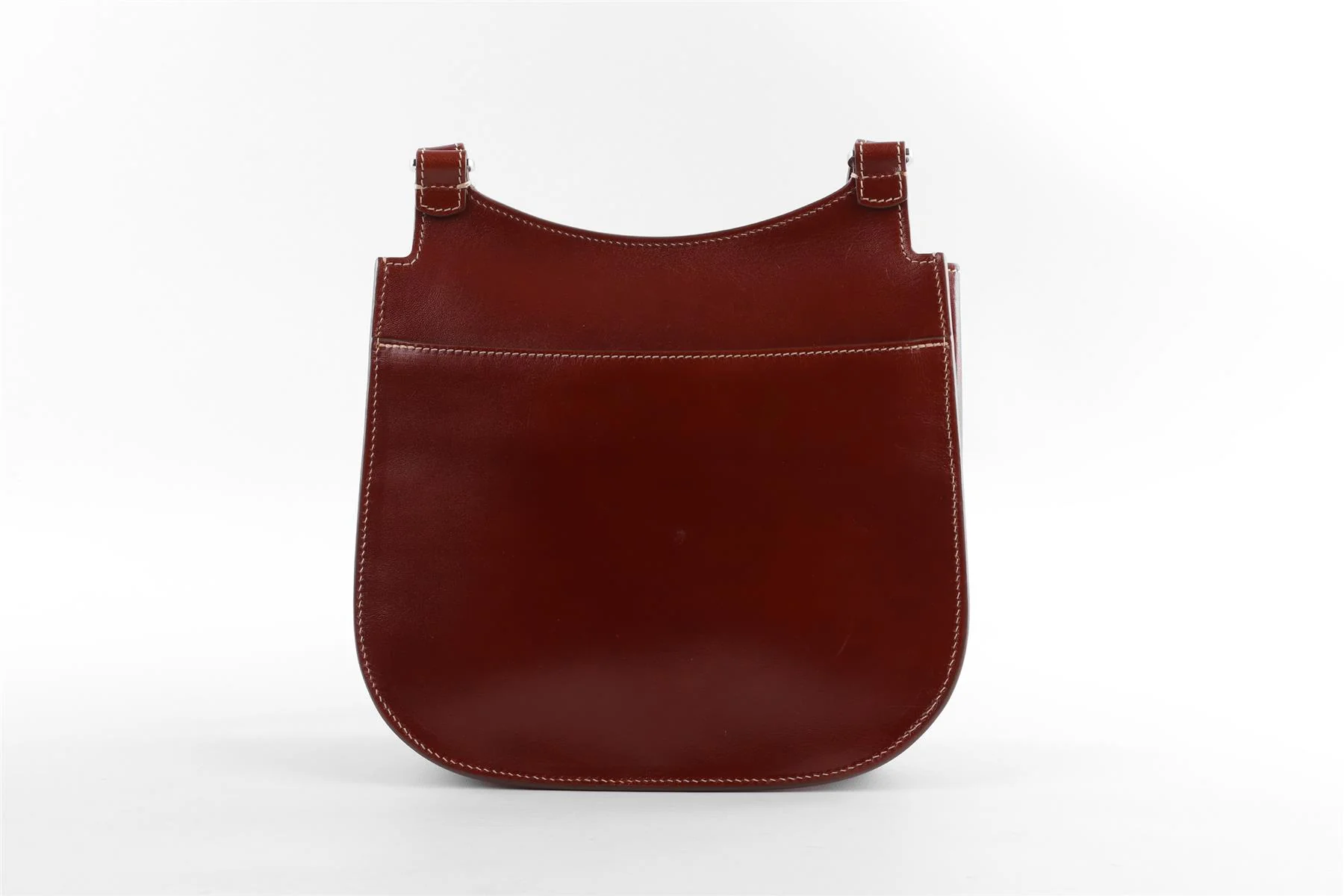 THE ROW BROWN HUNTING 9 LEATHER SHOULDER BAG - Image 7
