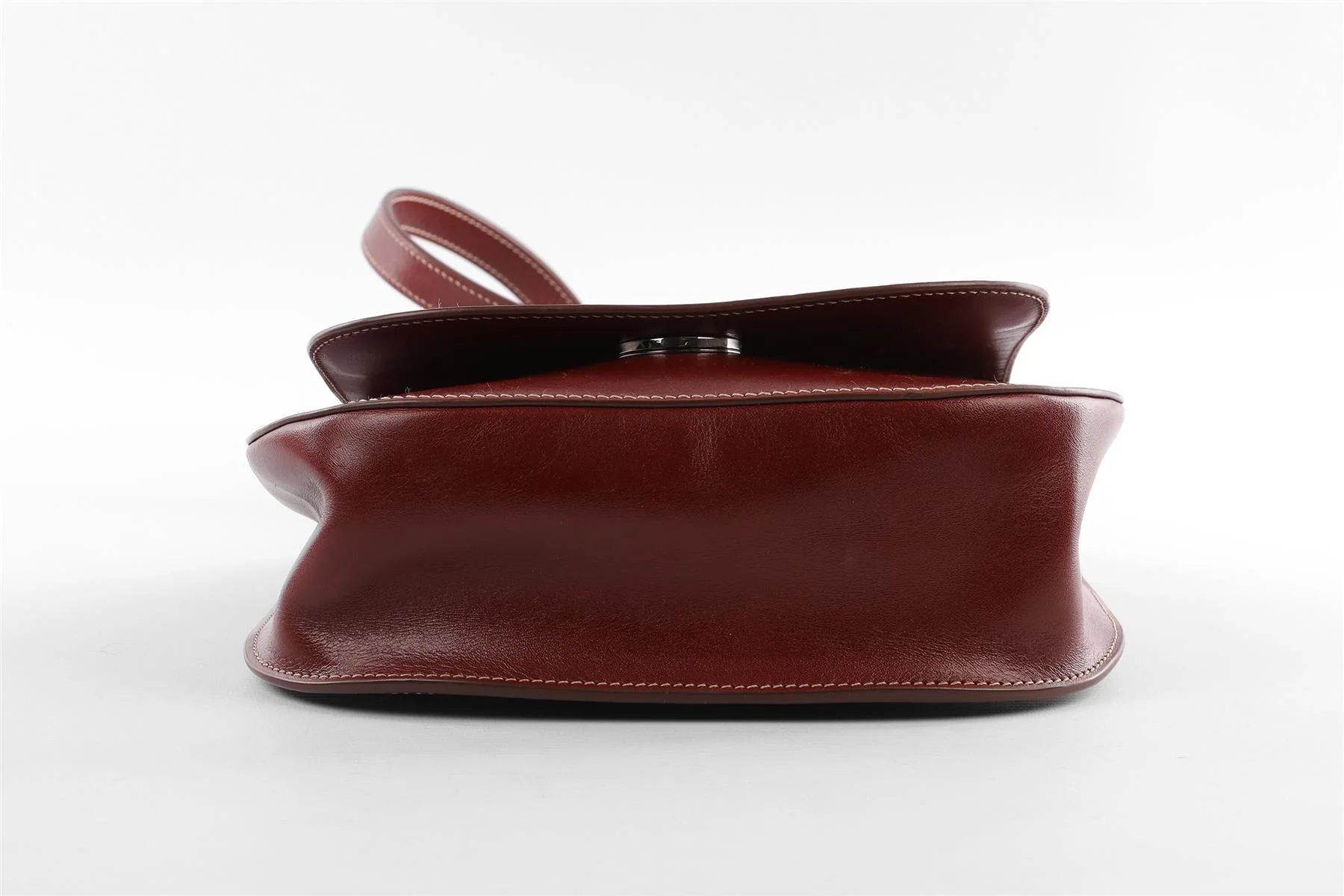 THE ROW BROWN HUNTING 9 LEATHER SHOULDER BAG - Image 8