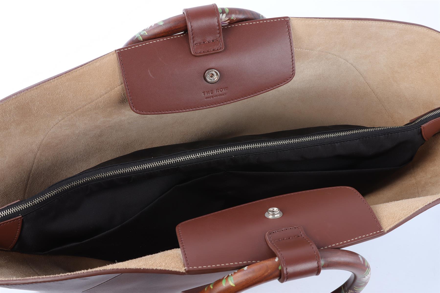 THE ROW BROWN MARKET LEATHER TOTE BAG - Image 11