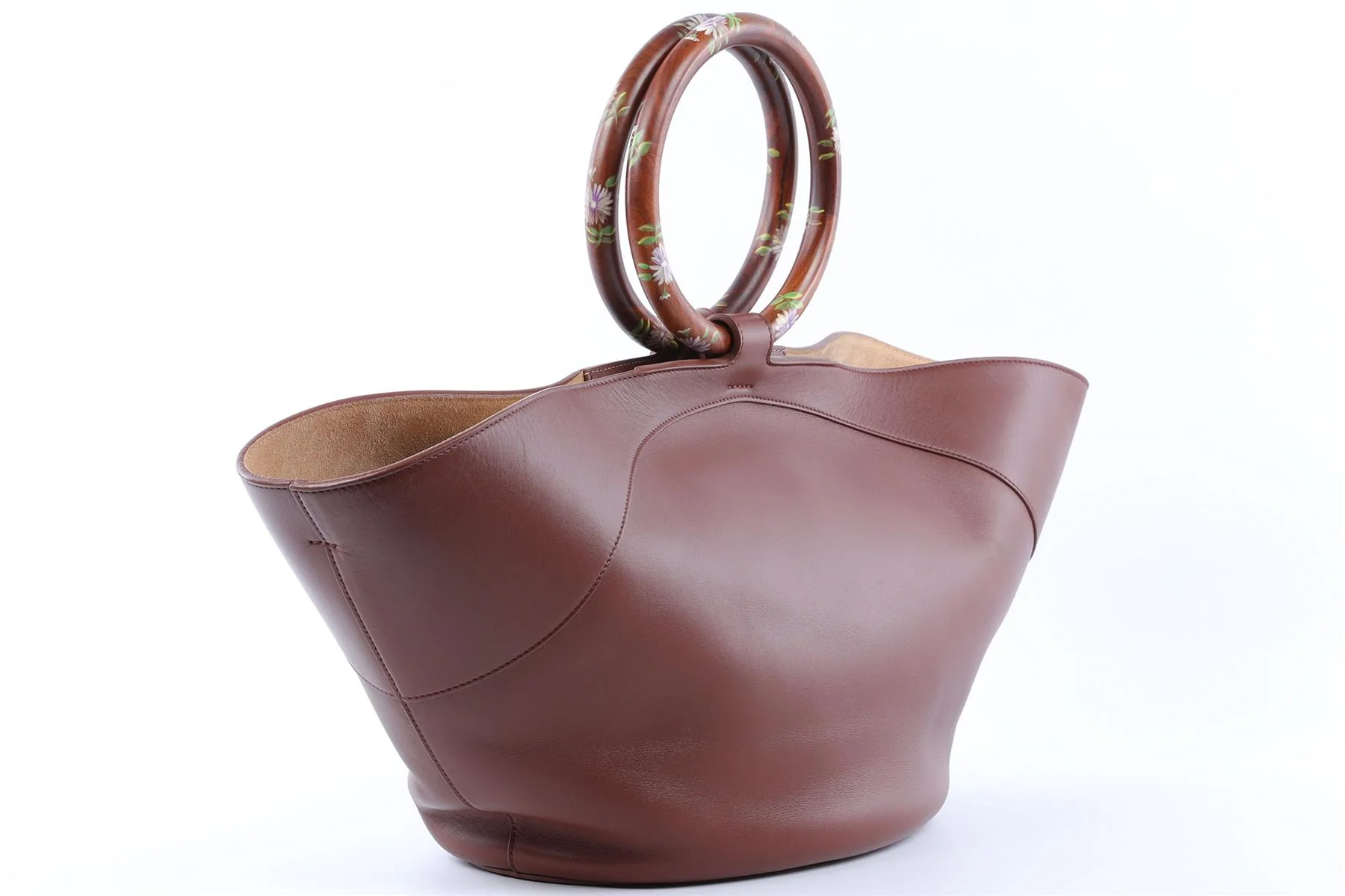 THE ROW BROWN MARKET LEATHER TOTE BAG - Image 3