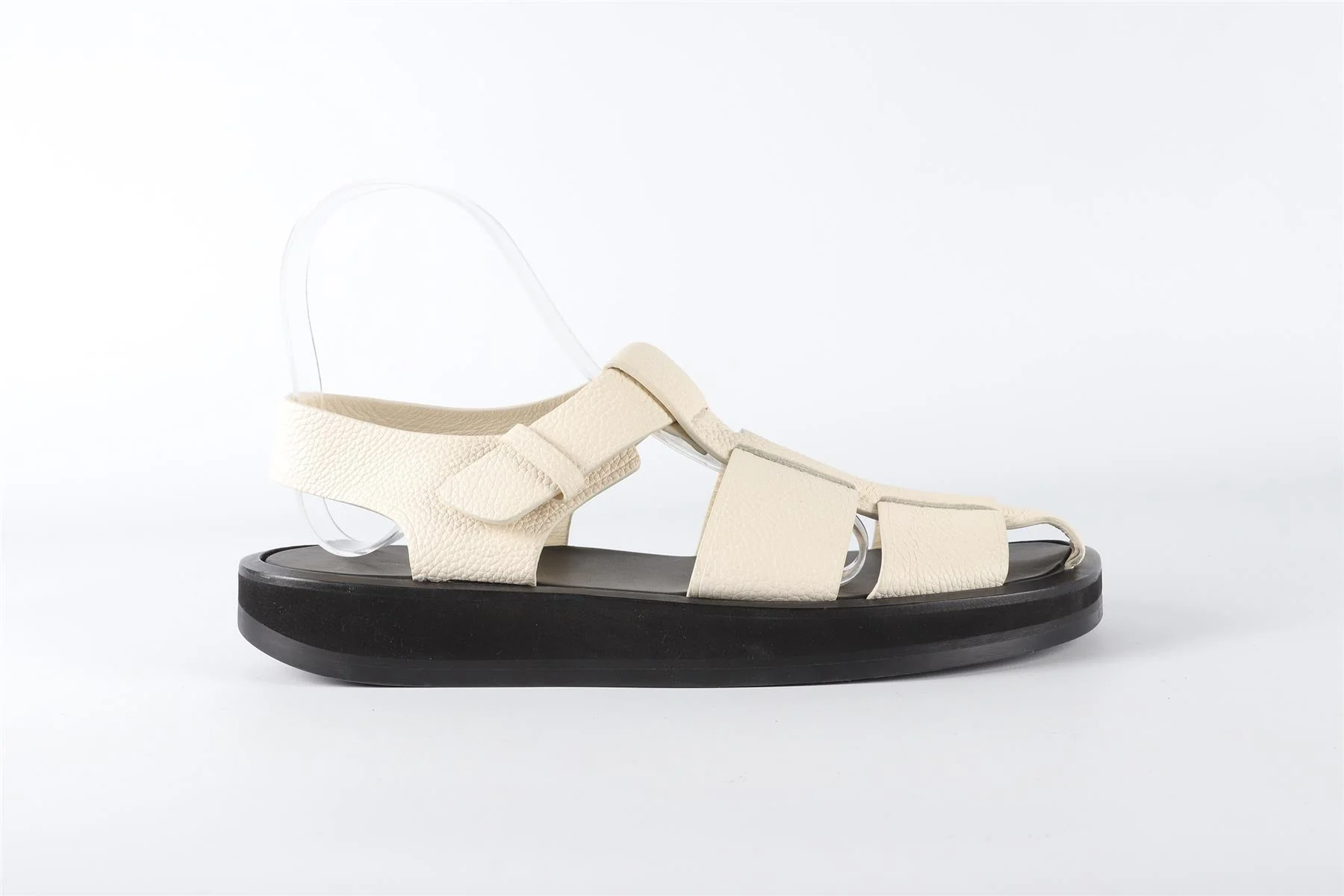 THE ROW CREAM FISHERMAN LEATHER SANDALS EU 38 UK 5 US 8 - Image 2