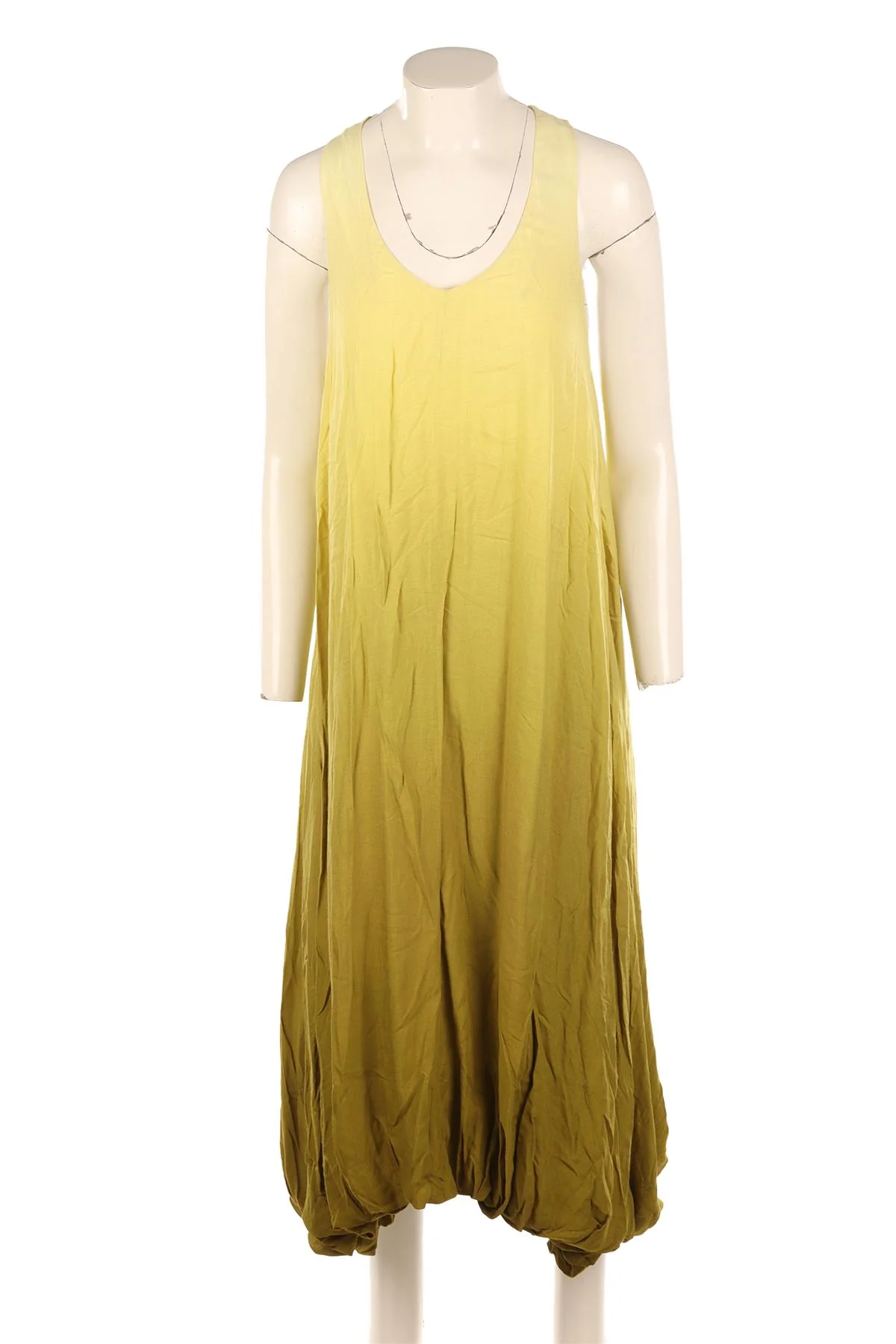 THE ROW GREEN WOOL MAXI DRESS SMALL - Image 2