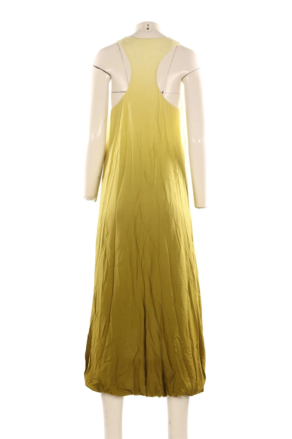 THE ROW GREEN WOOL MAXI DRESS SMALL - Image 4
