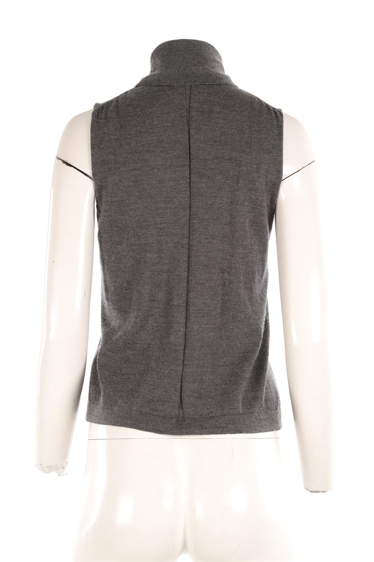 THE ROW GREY CASHMERE TOP MEDIUM - Image 4