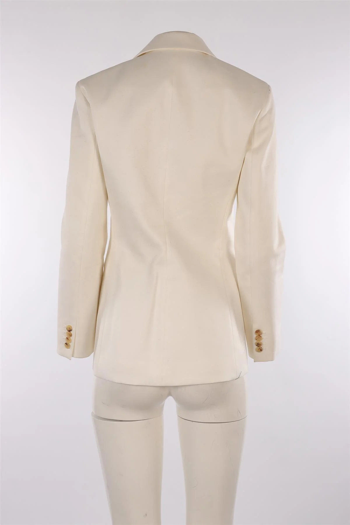 THE ROW IVORY COTTON BLAZER US 6 UK 10 - Image 4