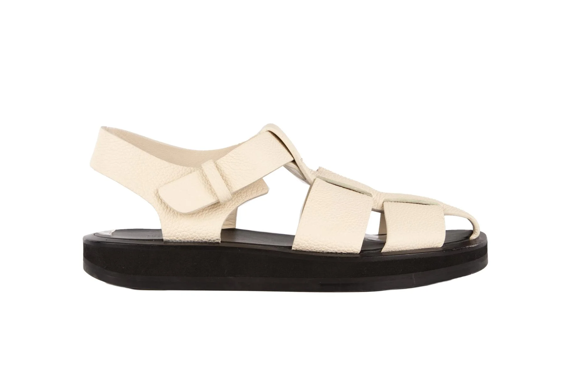 THE ROW IVORY FISHERMAN LEATHER SANDALS EU 38 UK 5 US 8 - Image 2