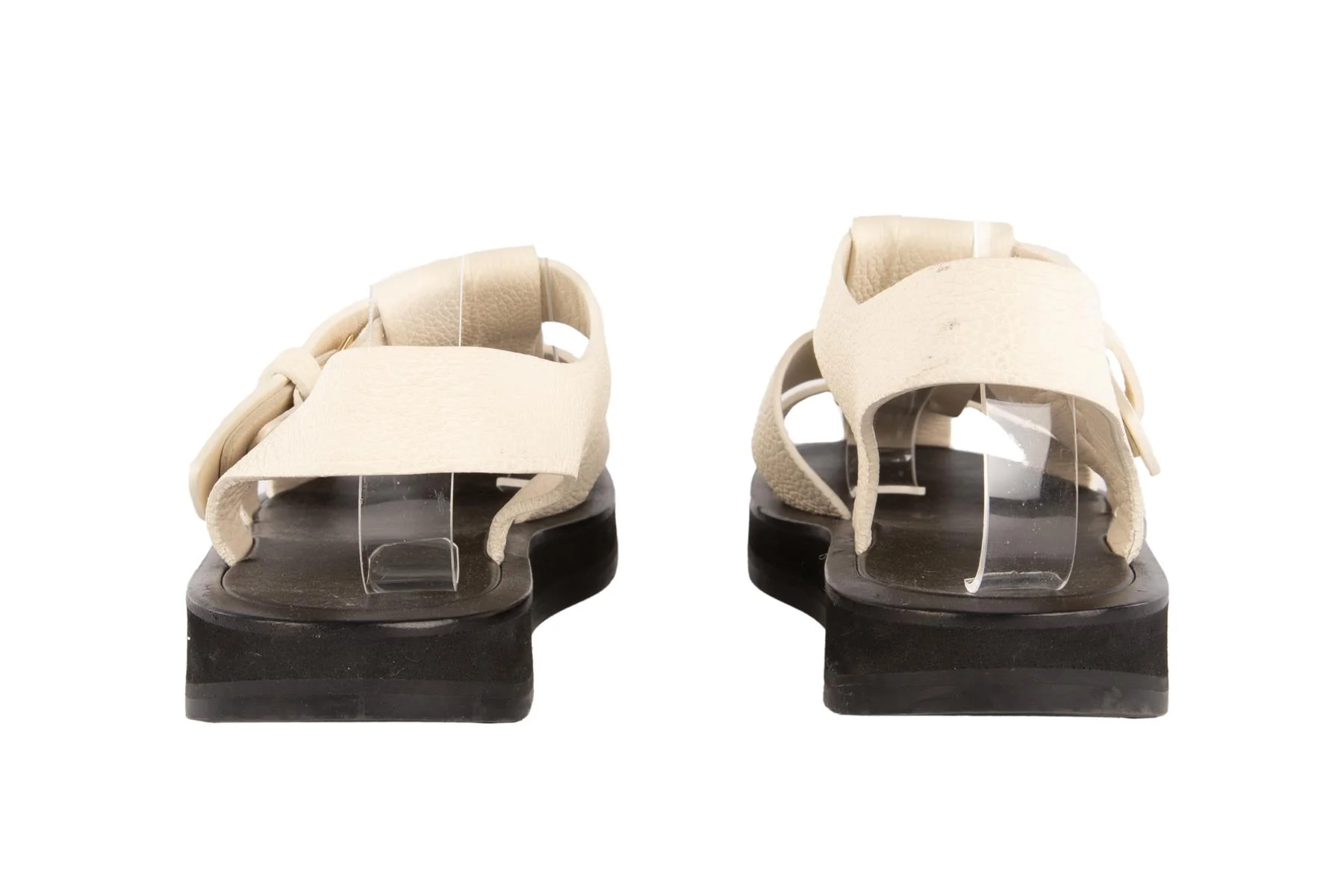 THE ROW IVORY FISHERMAN LEATHER SANDALS EU 38 UK 5 US 8 - Image 5