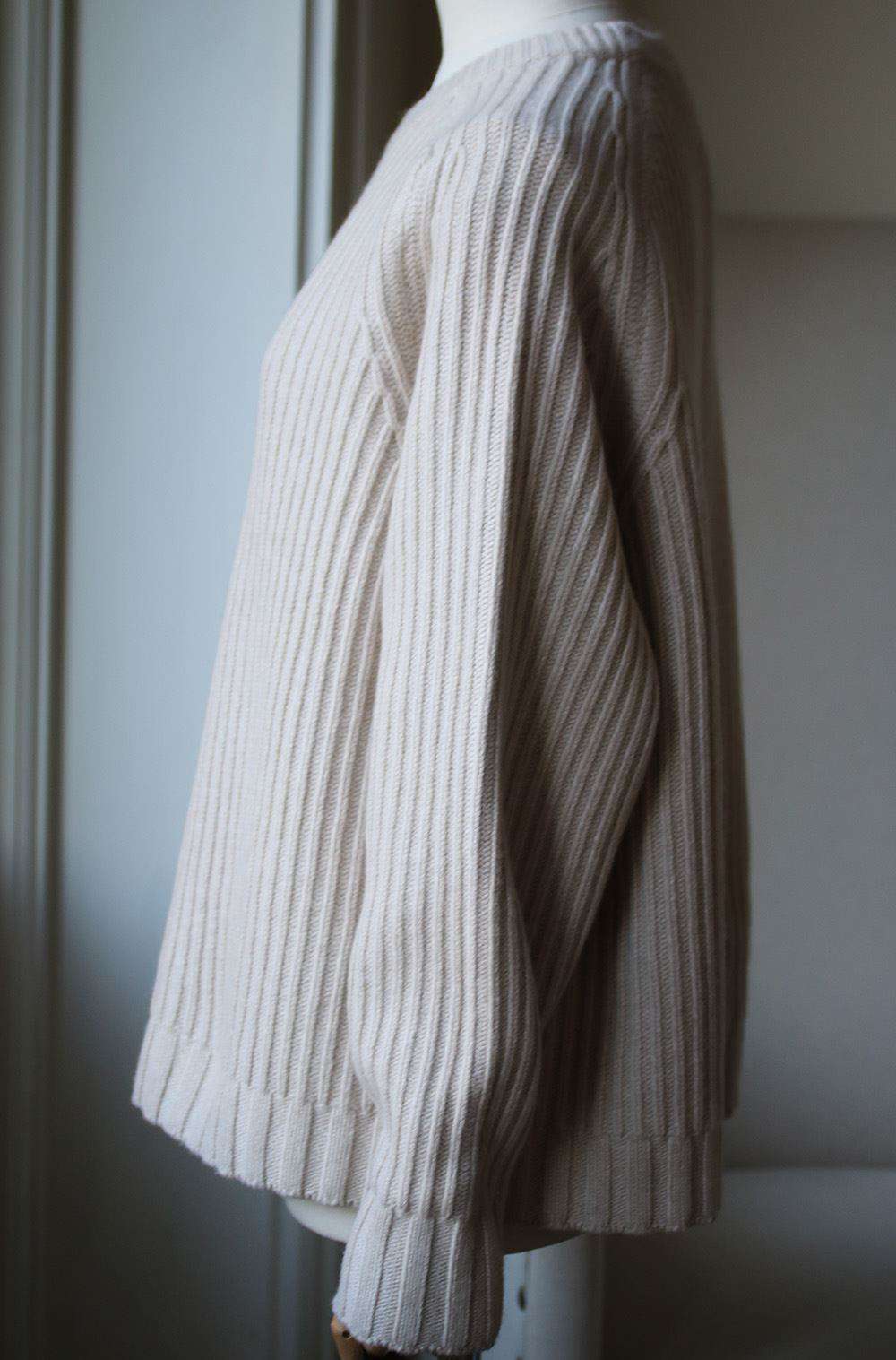THE ROW KEYES RIBBED WOOL AND CASHMERE BLEND SWEATER SMALL - Image 4
