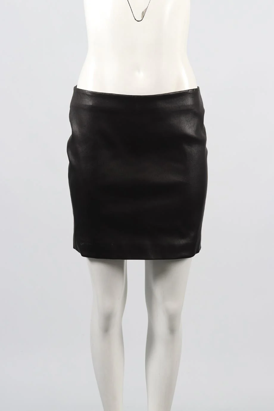 THE ROW LEATHER MINI SKIRT US 8 UK 12 - Image 2