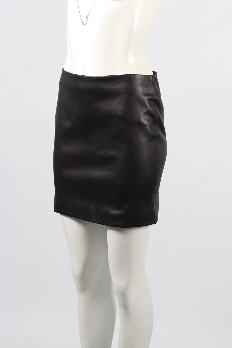 THE ROW LEATHER MINI SKIRT US 8 UK 12 - Image 3