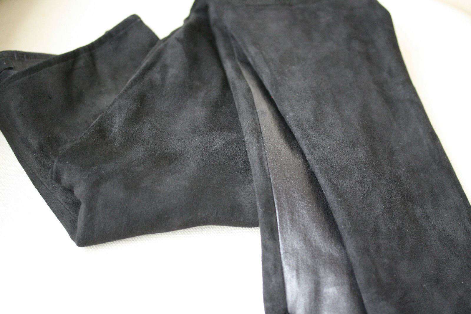 THE ROW SPETTO LEATHER AND SUEDE LEGGINGS US 4 UK 8 - Image 2