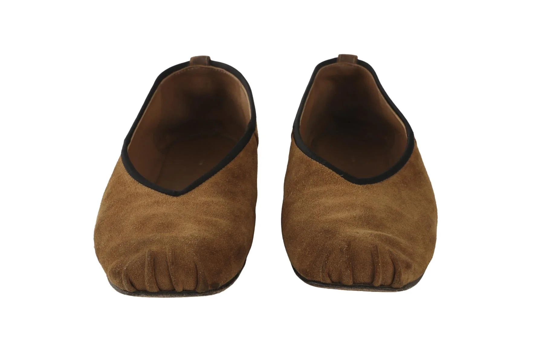 THE ROW TAN SUEDE BALLET FLATS  EU 38 UK 5 US 8 - Image 3