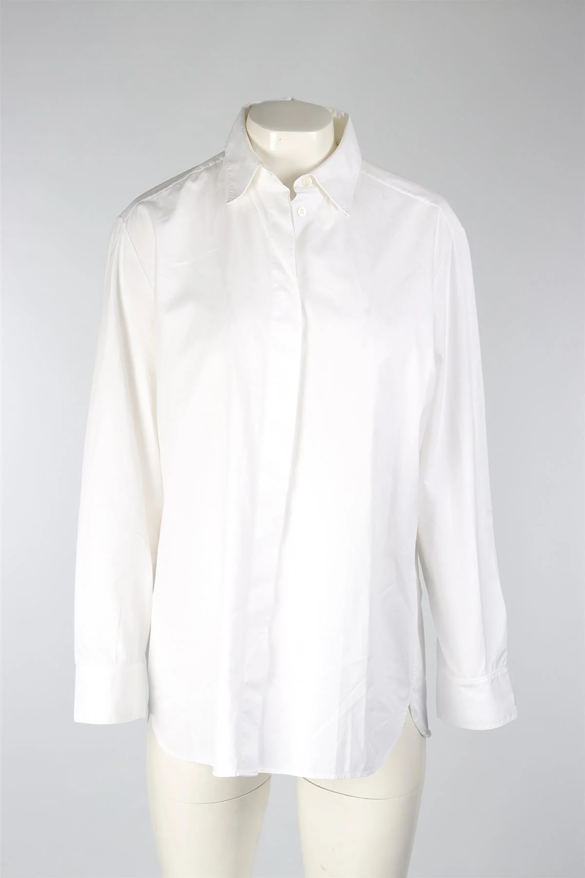 THE ROW WHITE COTTON SHIRT MEDIUM - Image 2