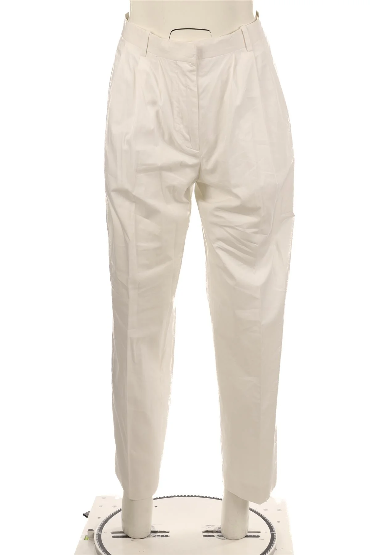 THE ROW WHITE COTTON STRAIGHT LEG PANTS US 2 UK 6 - Image 2