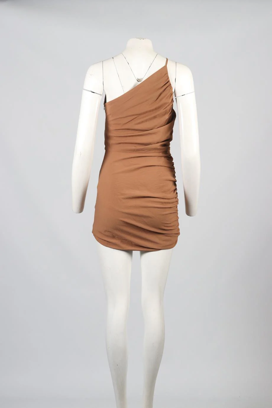 THE SEI ONE SHOULDER WOVEN MINI DRESS US 4 UK 8 - Image 4