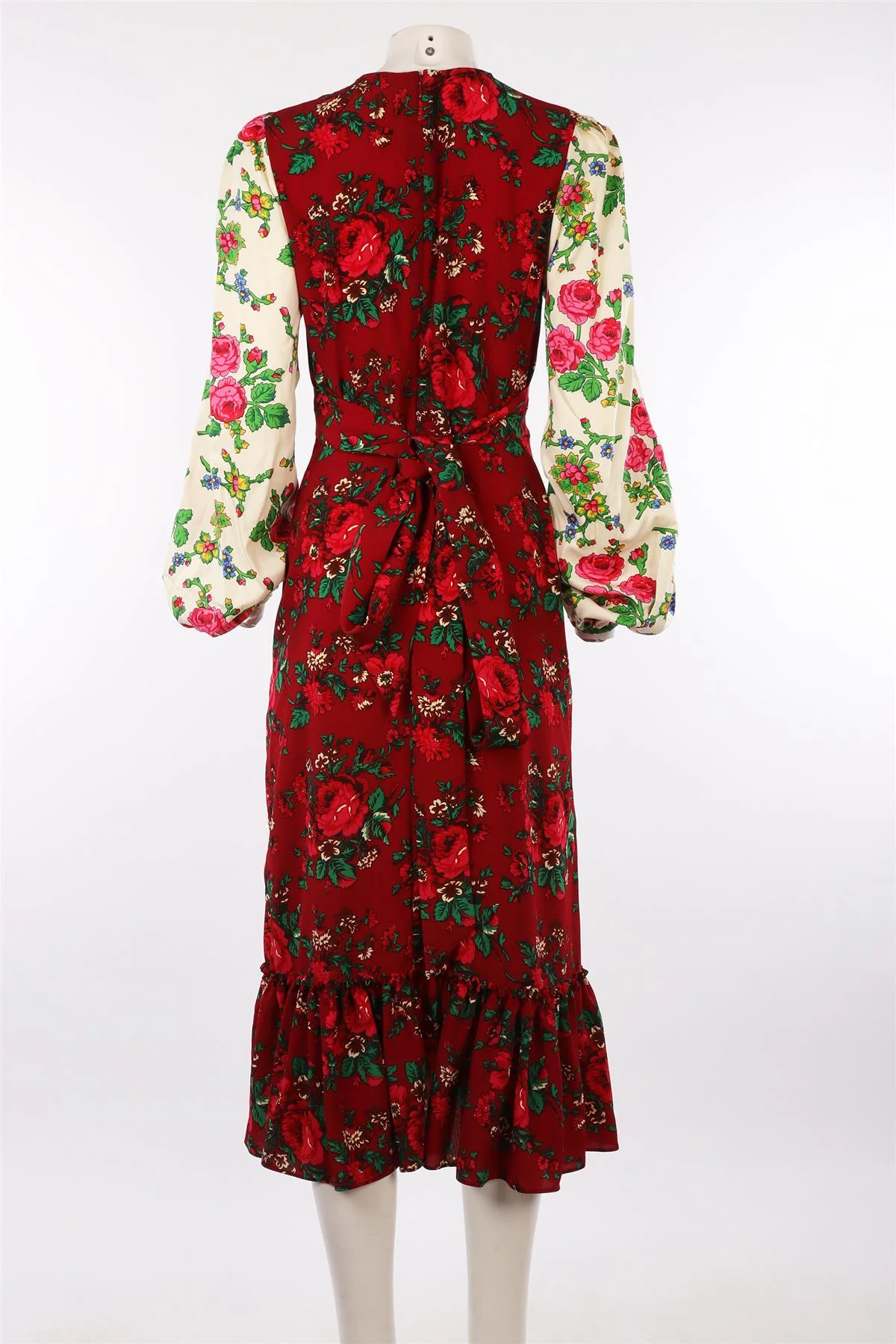 THE VAMPIRE'S WIFE RED CREPE MAXI DRESS UK 12 - Image 4