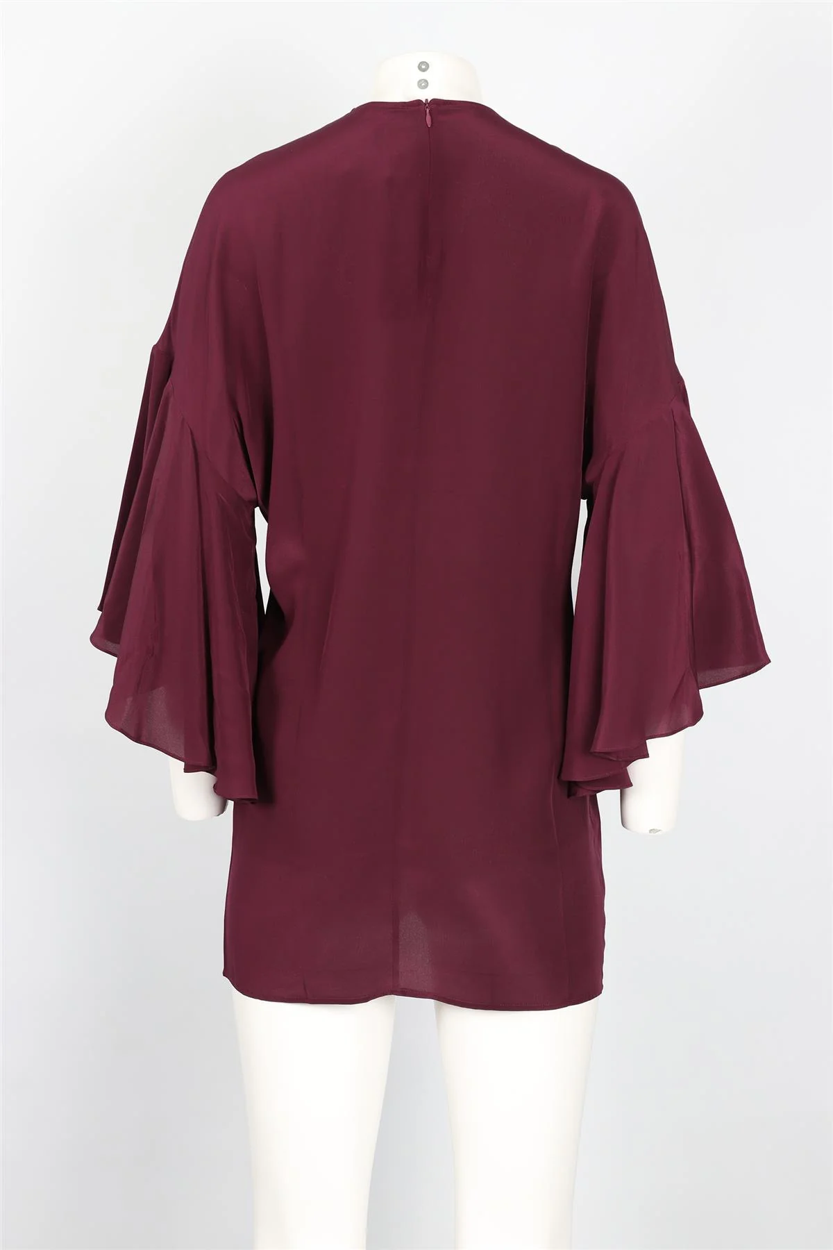 THÉA PURPLE SILK MINI DRESS SMALL - Image 4