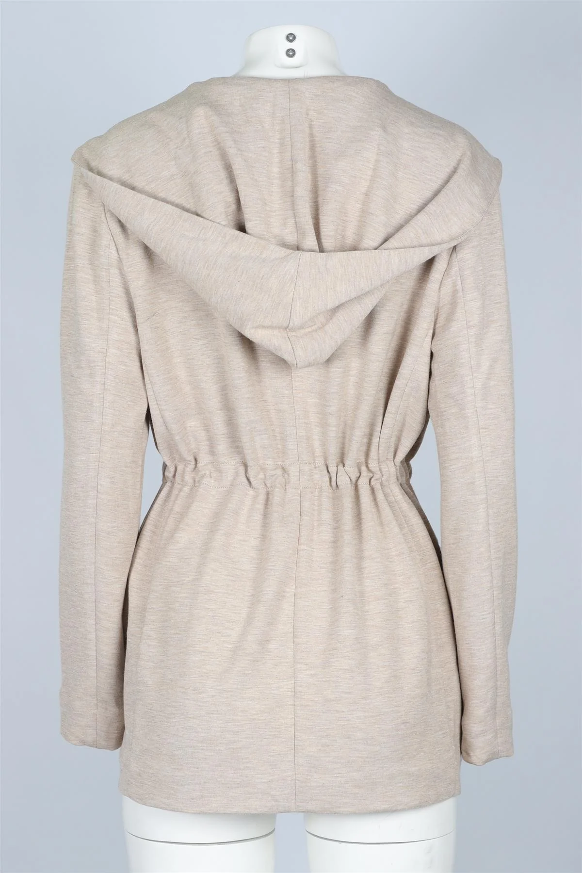 THEORY BEIGE JERSEY JACKET MEDIUM - Image 4