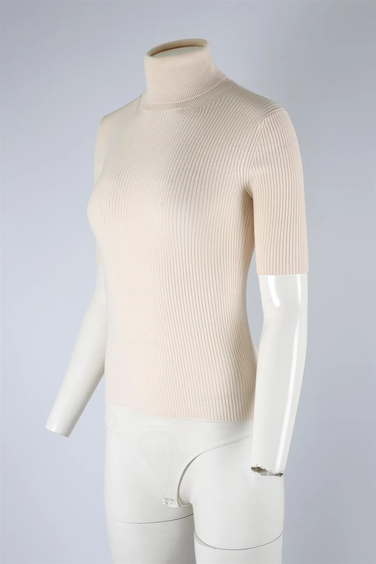 THEORY CREAM WOOL BODYSUIT XSMALL - Image 3