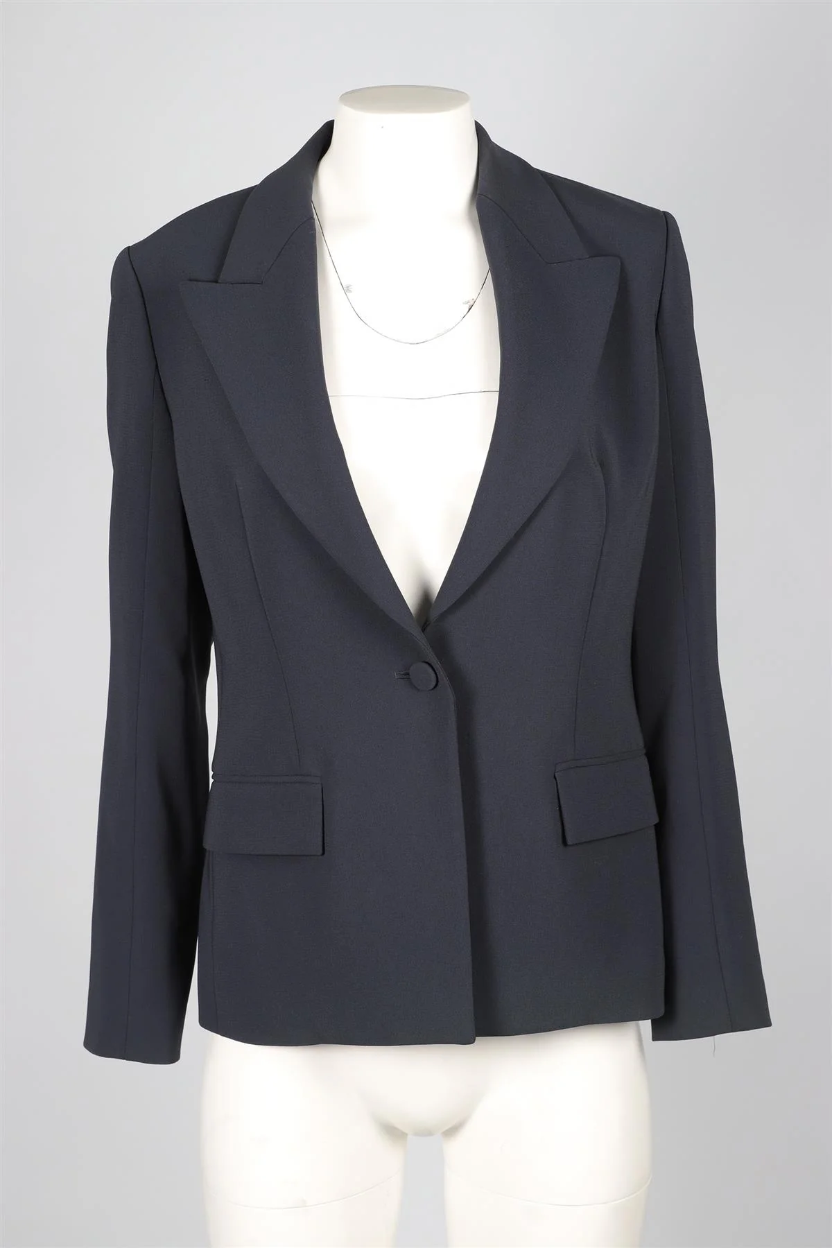 THEORY NAVY CREPE BLAZER US 8 UK 12 - Image 2