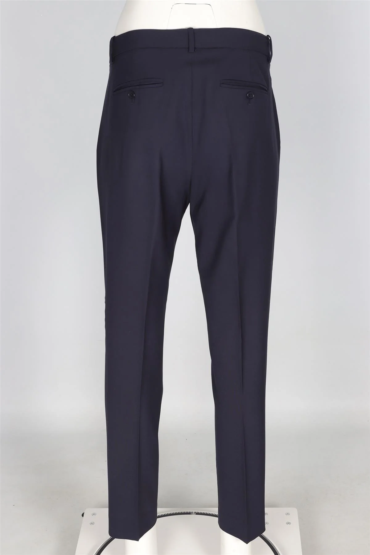 THEORY NAVY WOOL TAPERED TROUSERS UK 10 US 6 - Image 4
