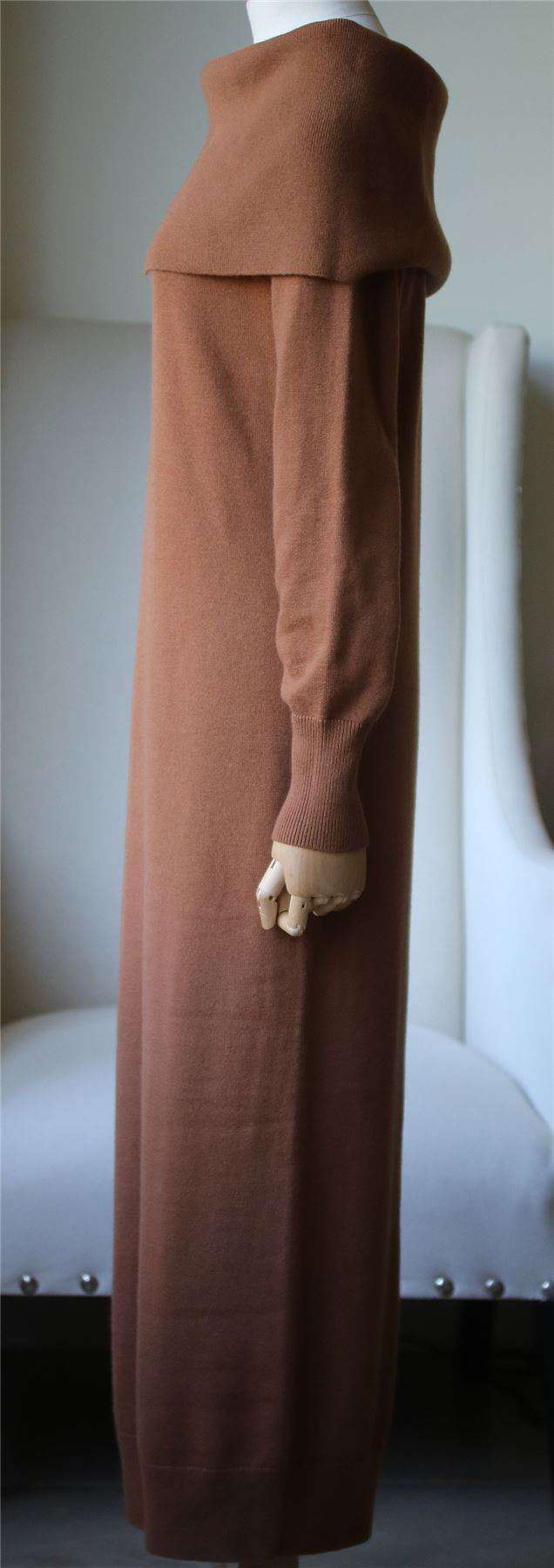THEORY OFF THE SHOULDER MERINO WOOL MIDI DRESS MEDIUM - Image 4