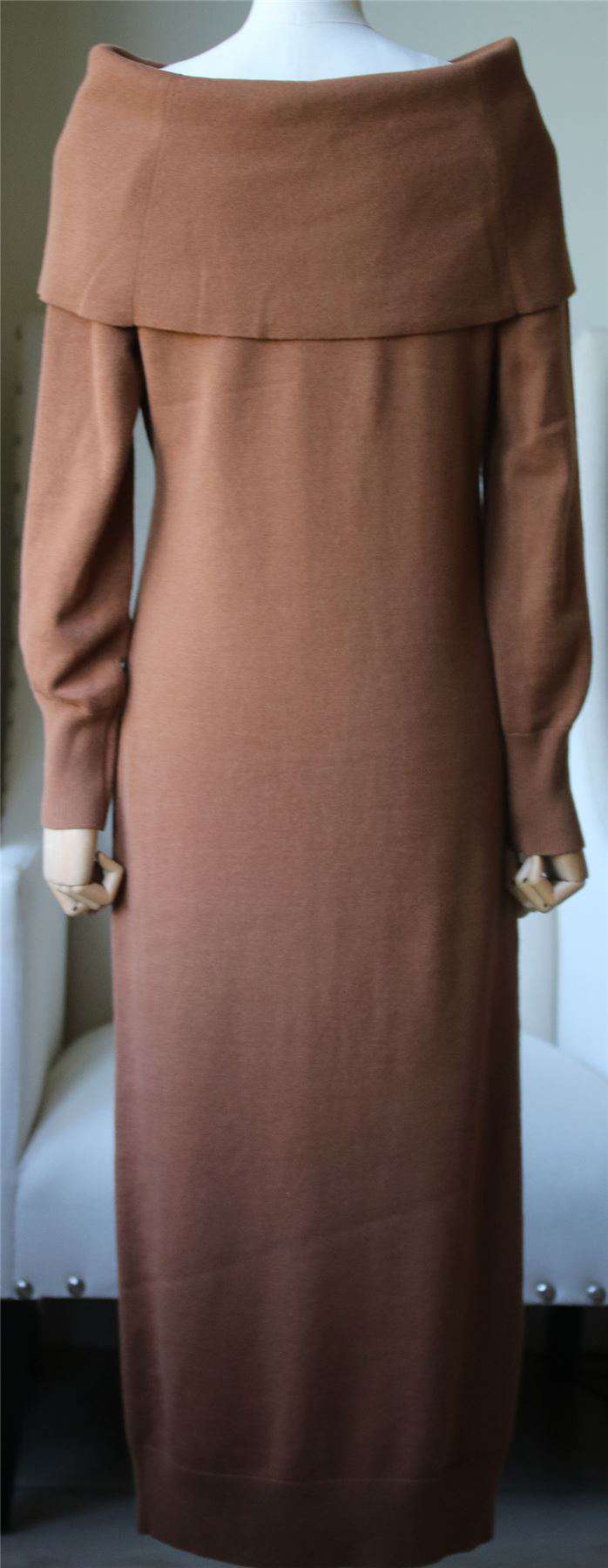 THEORY OFF THE SHOULDER MERINO WOOL MIDI DRESS MEDIUM - Image 5