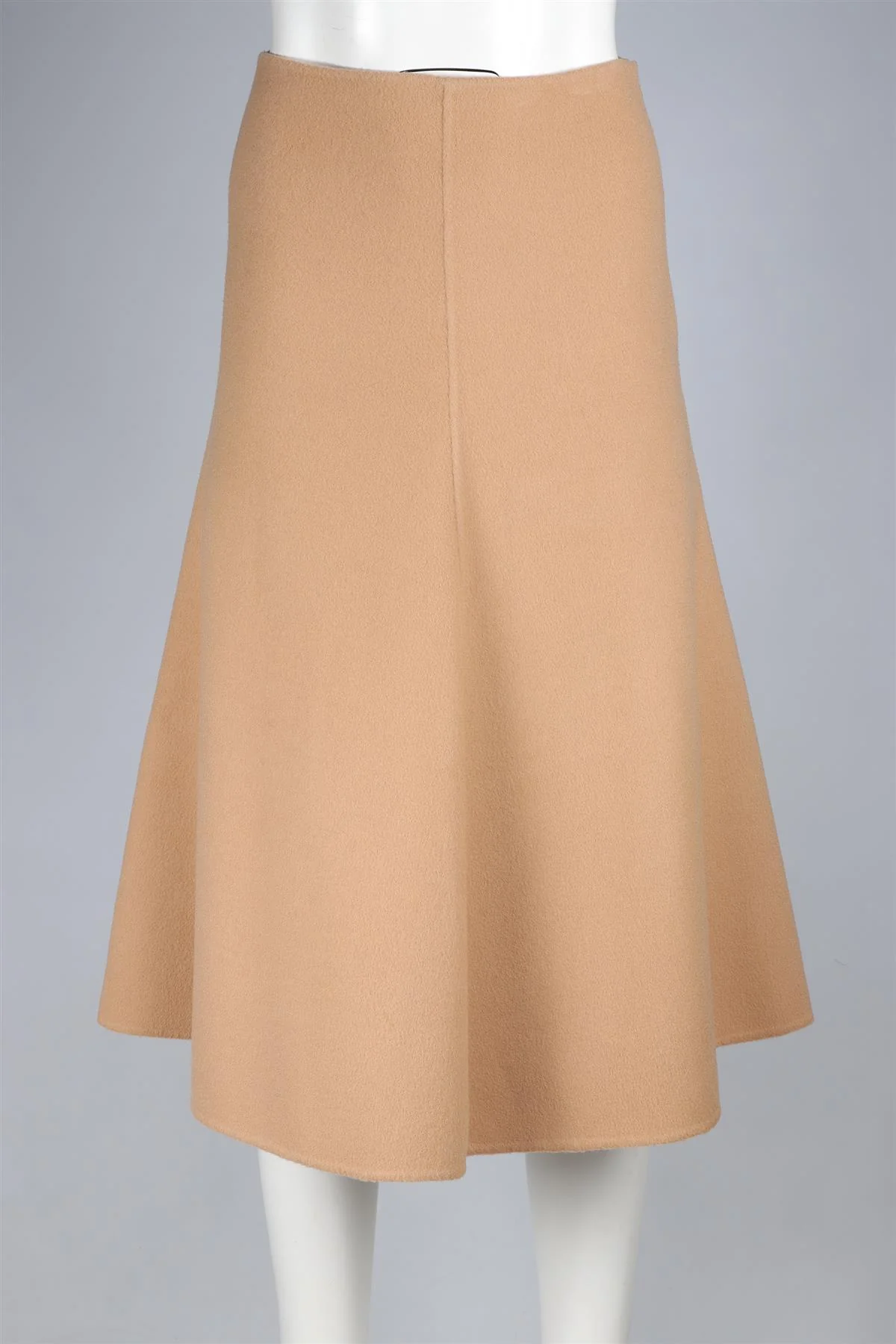 THEORY TAN WOOL MIDI SKIRT US 0 UK 4 - Image 2