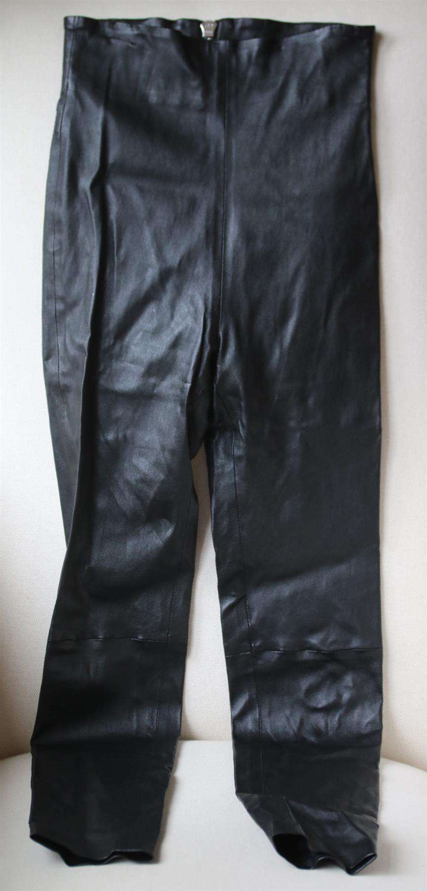 THEPERFEXT JESSICA HIGH WAISTED LEATHER LEGGINGS XSMALL - Image 3