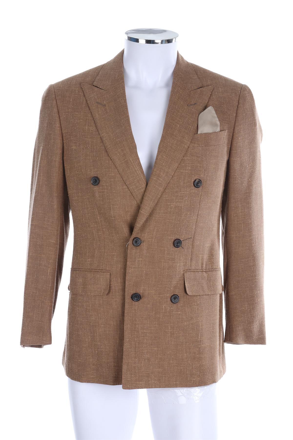 THOM SWEENEY BROWN MENS SILK BLAZER UK/US 36 FR 36 IT 46 - Image 2